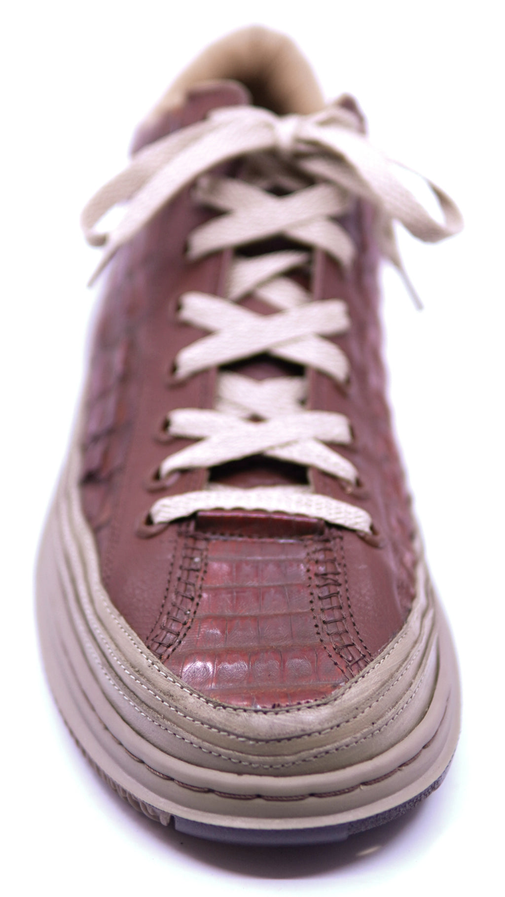 Crocodile Tail & Leather Sneaker image 3