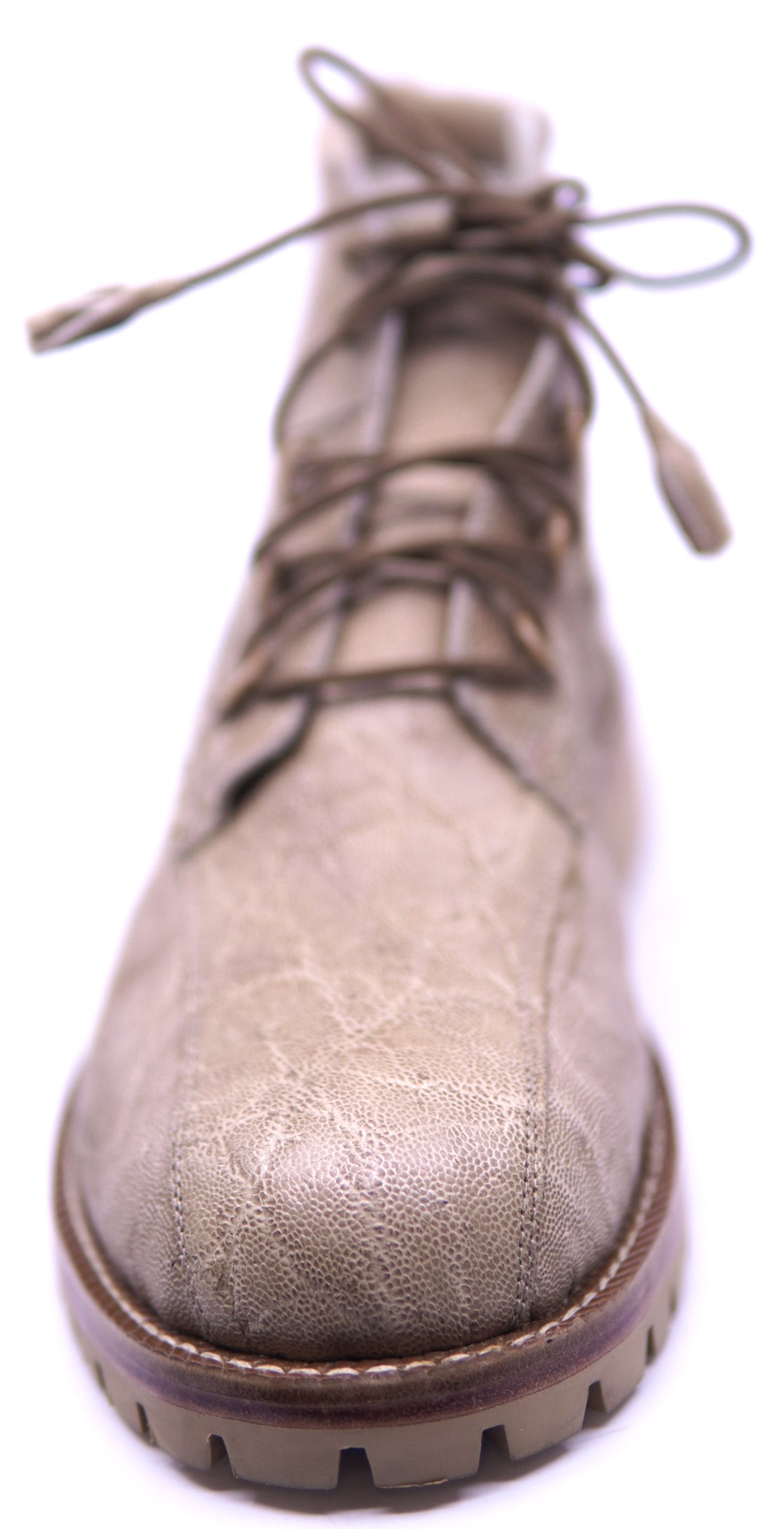 Genuine Leather Textured Combat Boot image 3