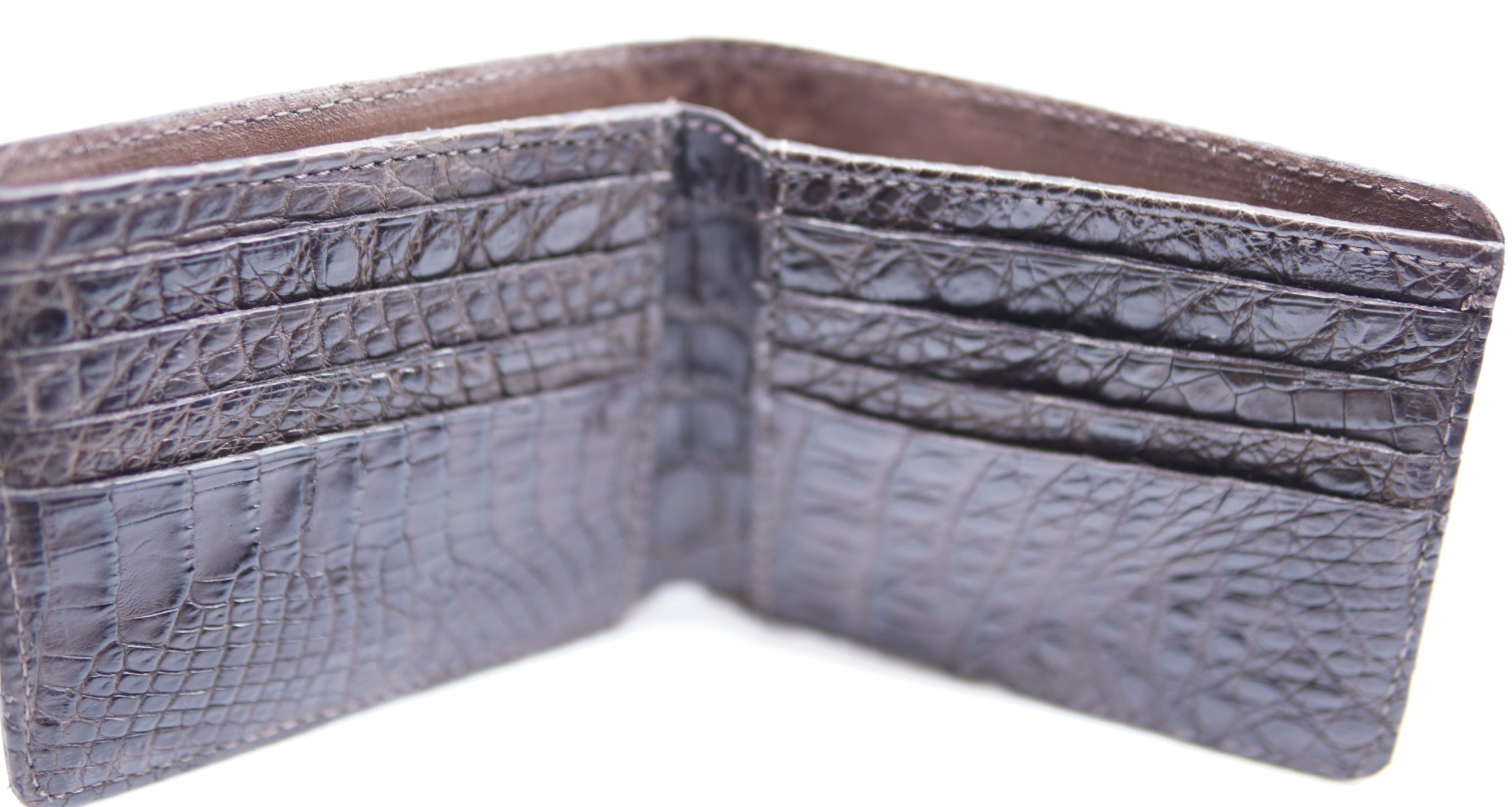 Genuine Alligator Bi-Fold Wallet image 5