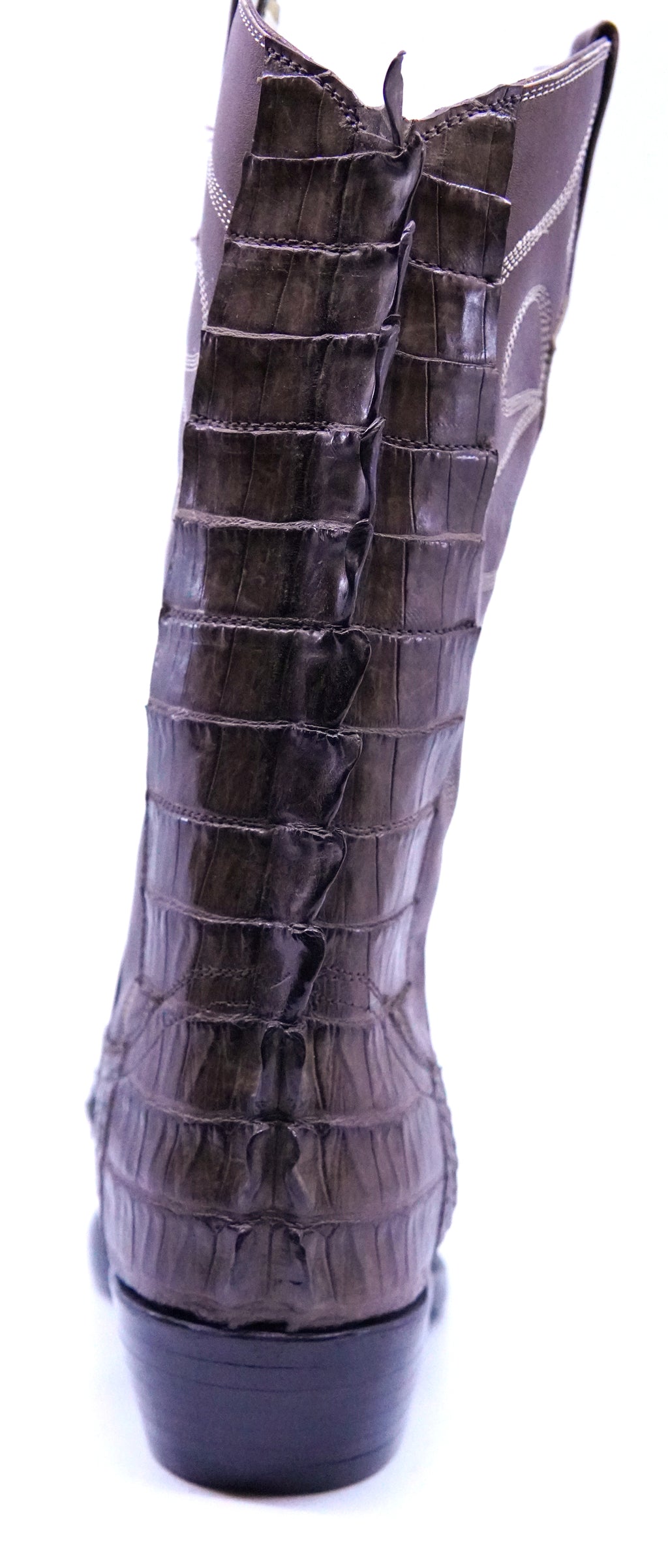 Hornback Caiman Boots with Eyes and Tails Men's 7.5 image 4