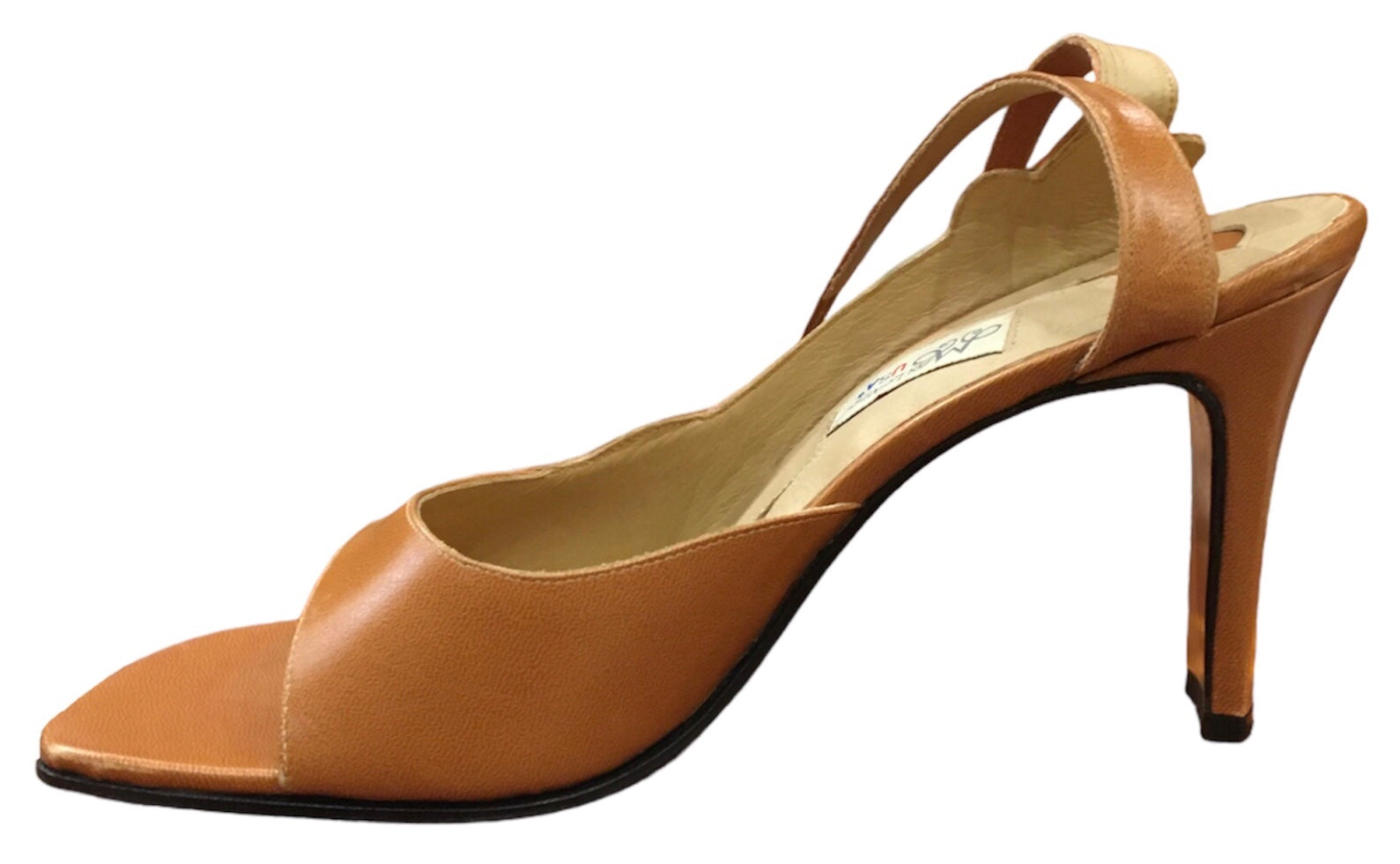 Full Leather Calf Straps Heels  image 1