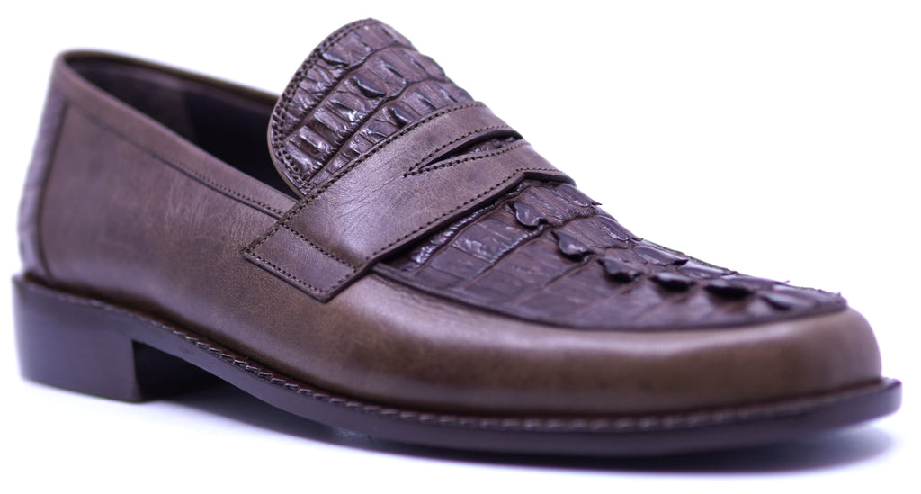 Genuine Crocodile Tail & Leather Loafer 10-US Men's image 2