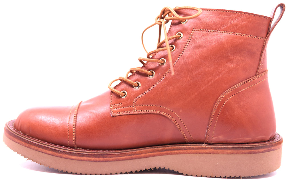 Genuine Leather Cap Toe Boots image 1