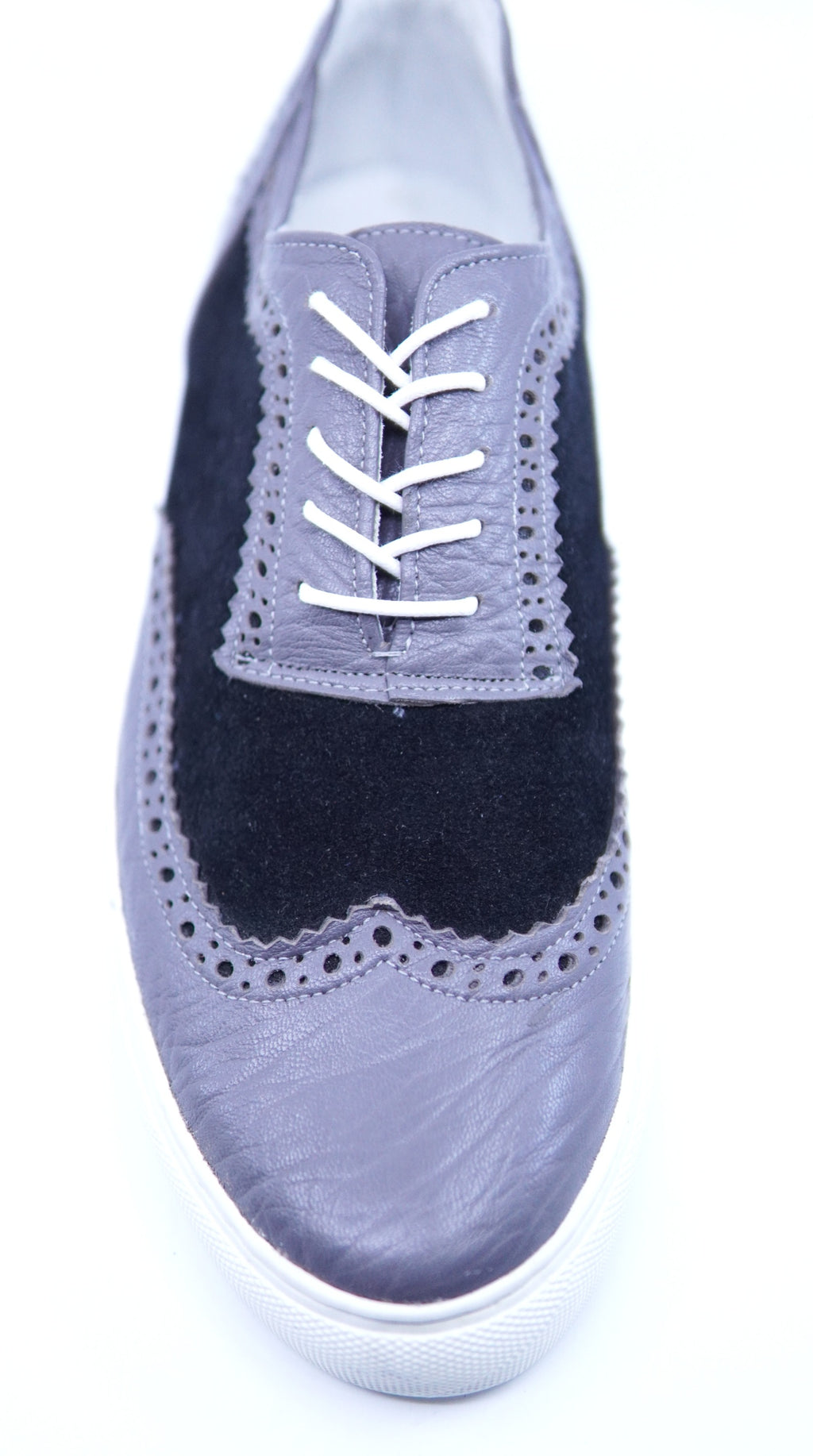 Genuine Leather and Suede Sneakers US 9.5 image 1