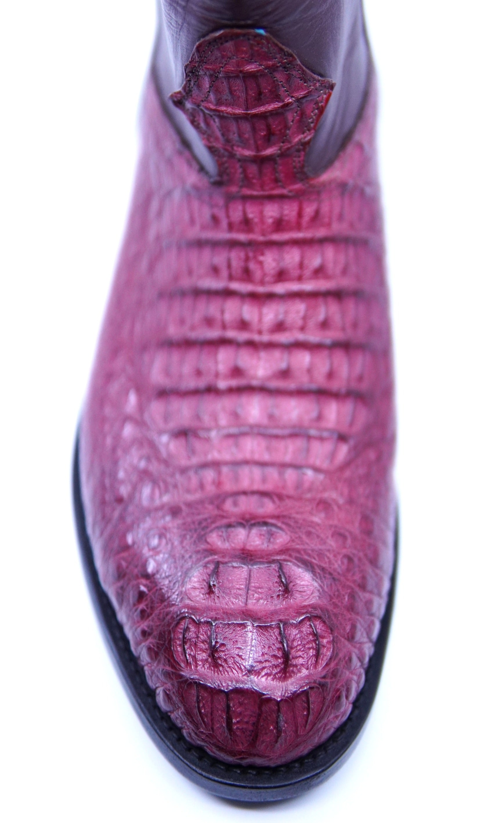 Burgundy Croc Roper US Men's 10EE image 1