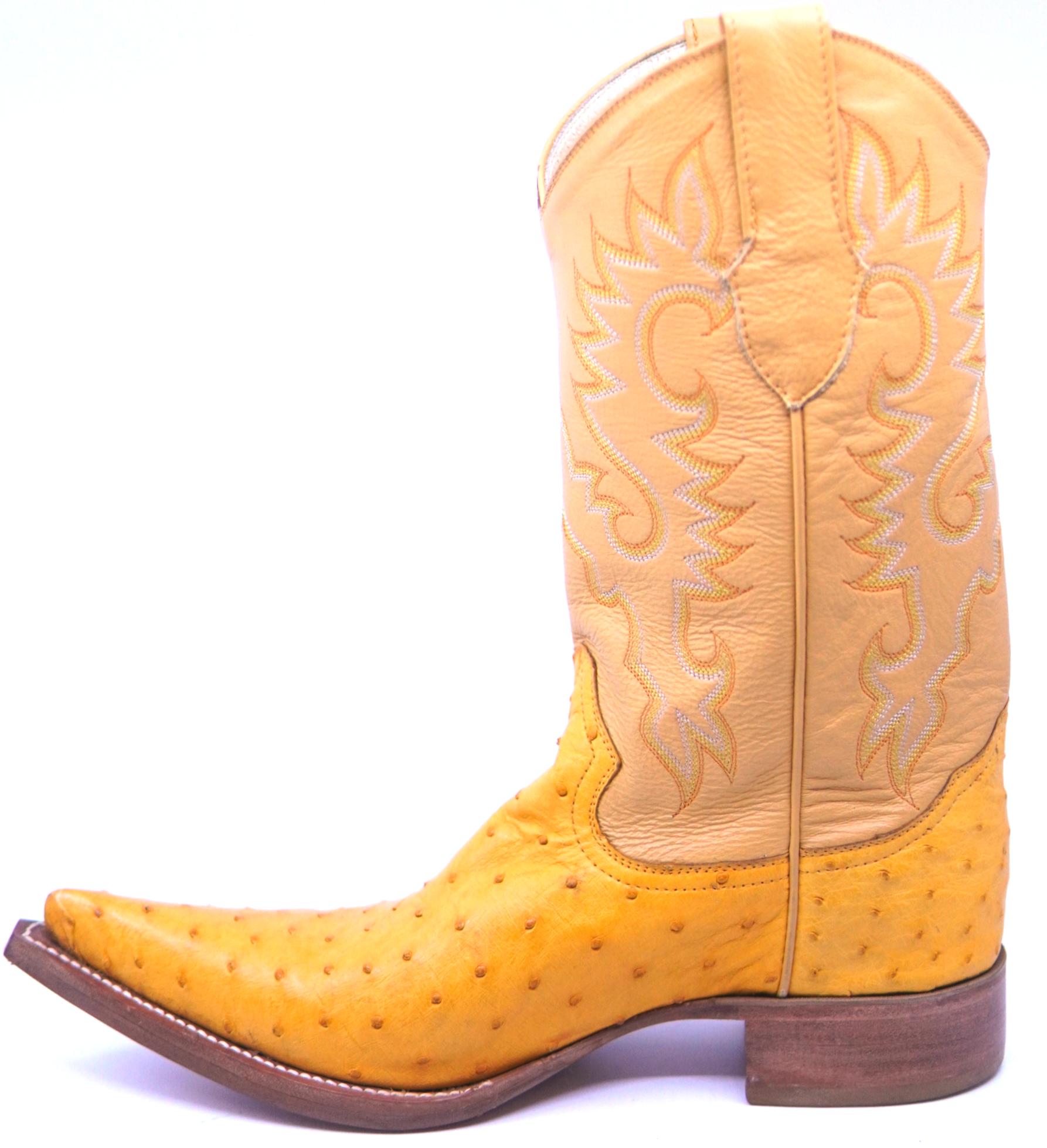 Ostrich Pointed Toe Cowboy Boots image 1