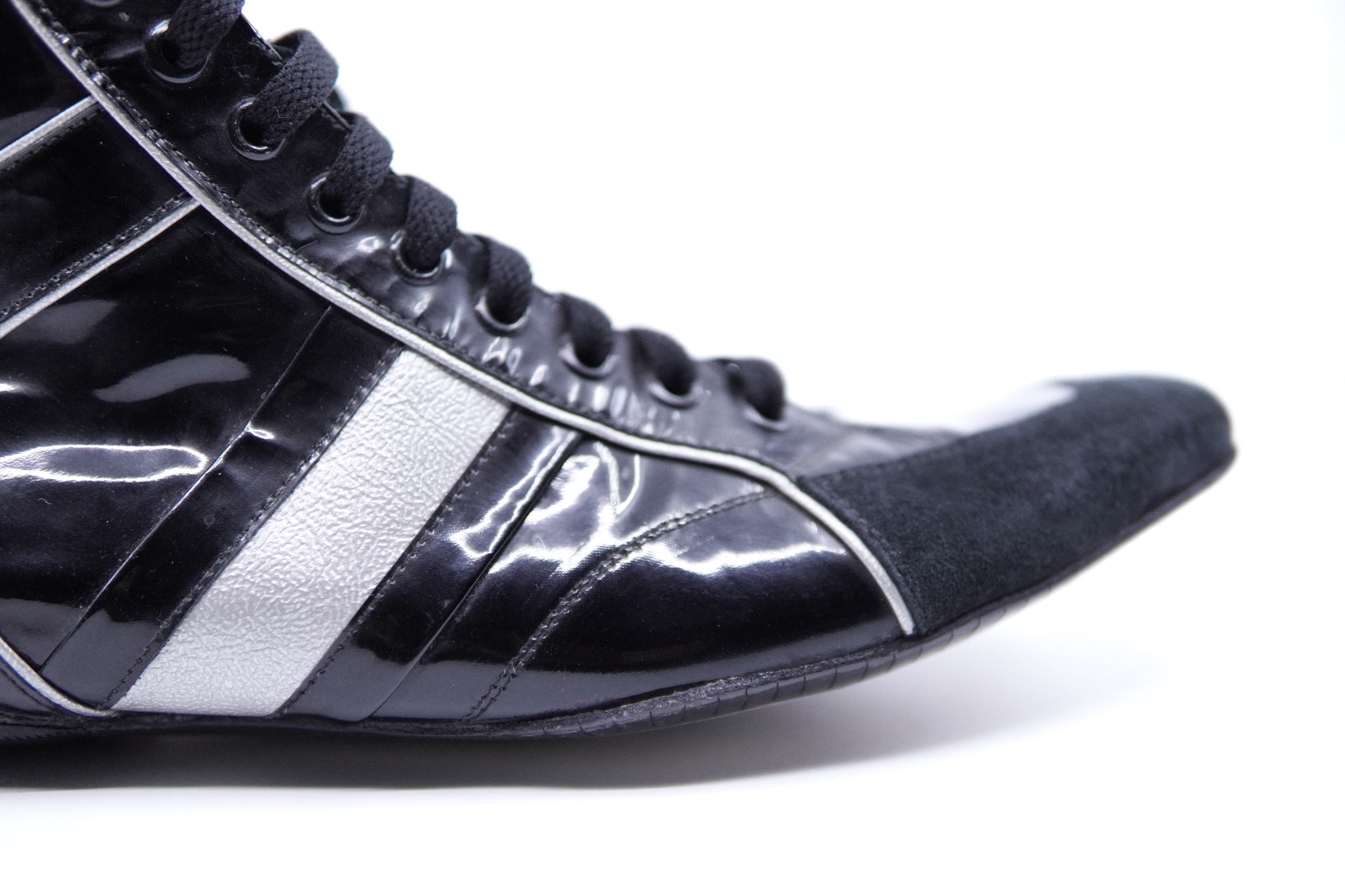Black Patent Leather Boxing Sneaker image 1