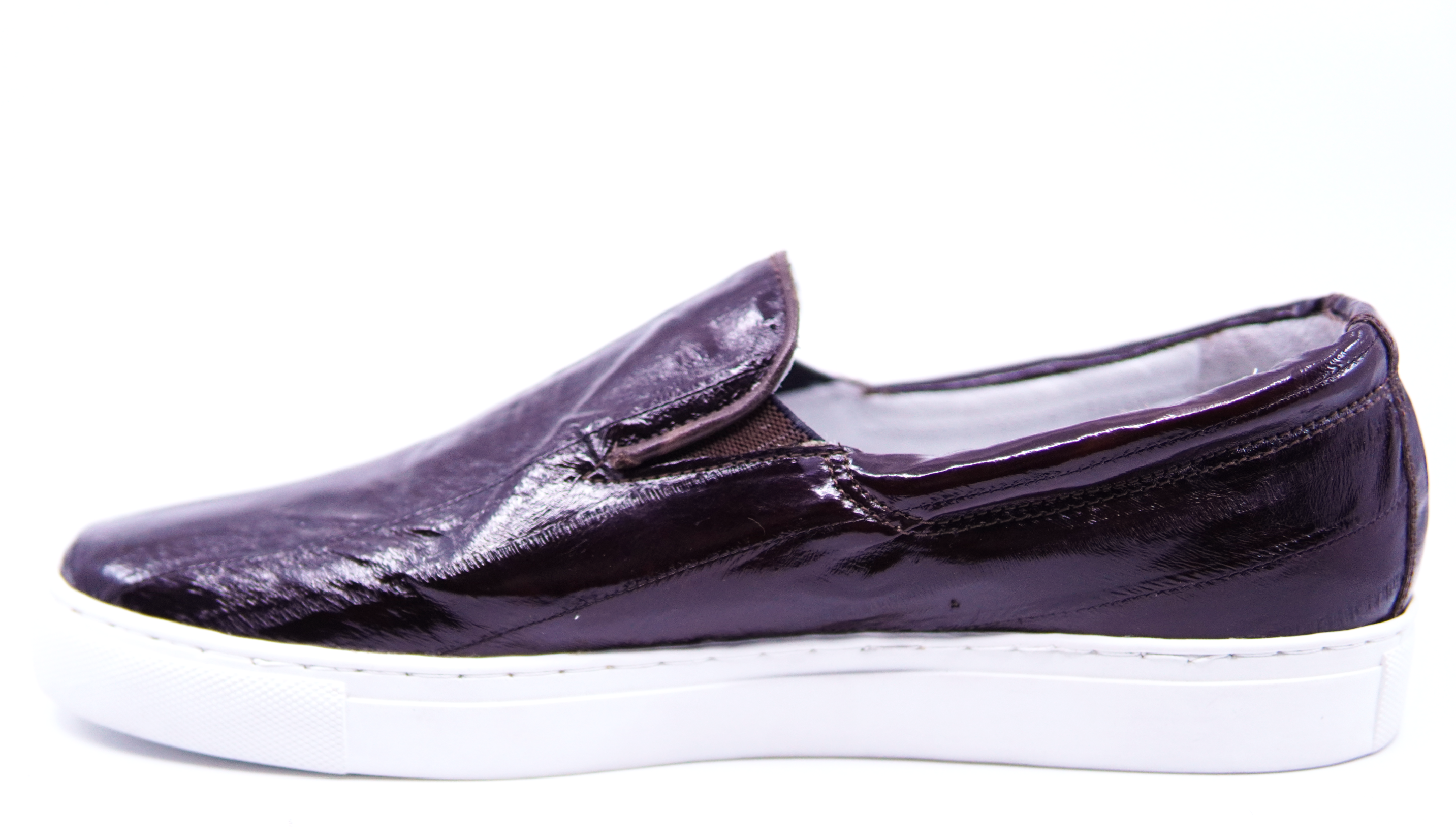Brown Eel Slip On Sneaker US 9.5 image 2