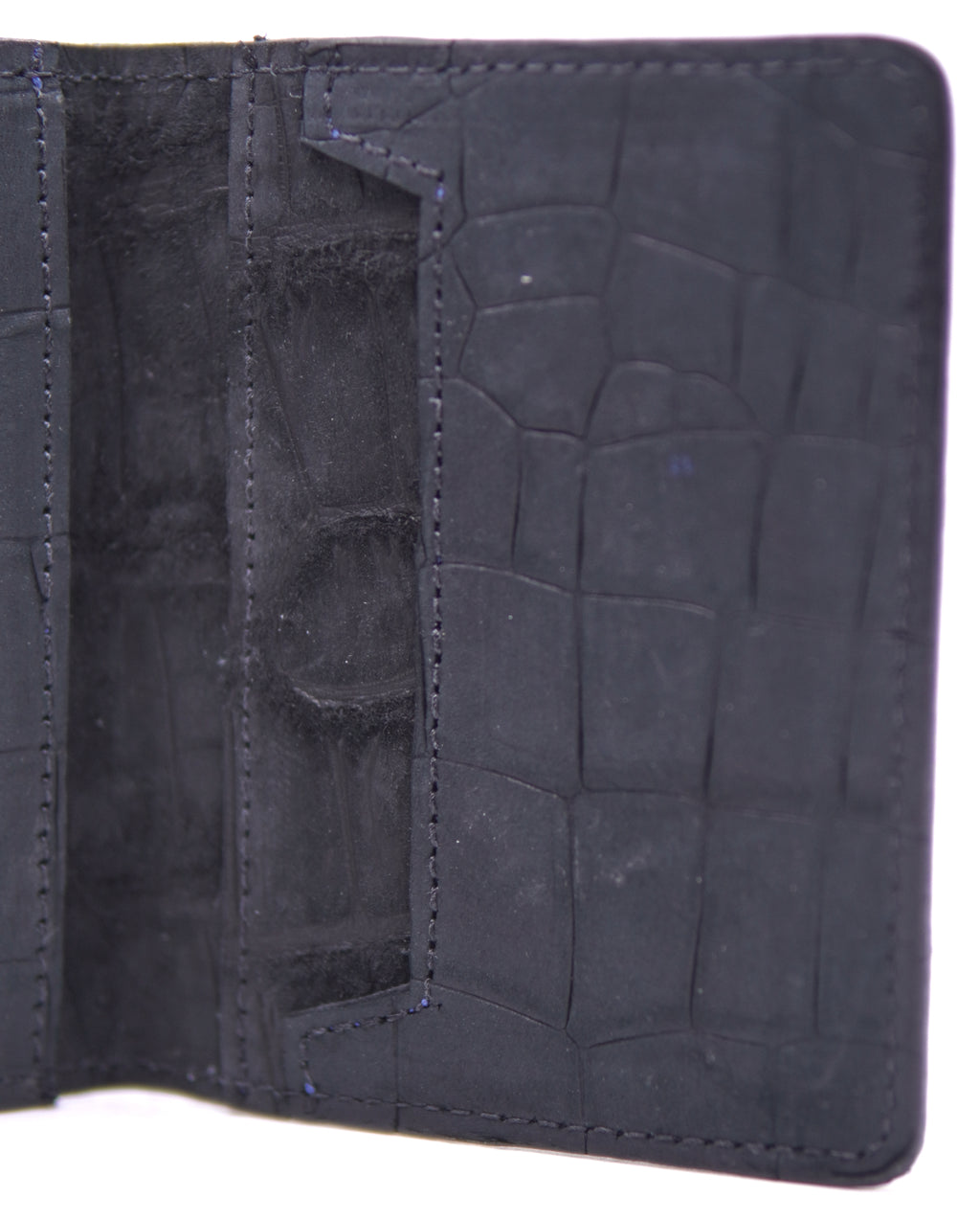 Genuine Suede Alligator Card Holder image 2