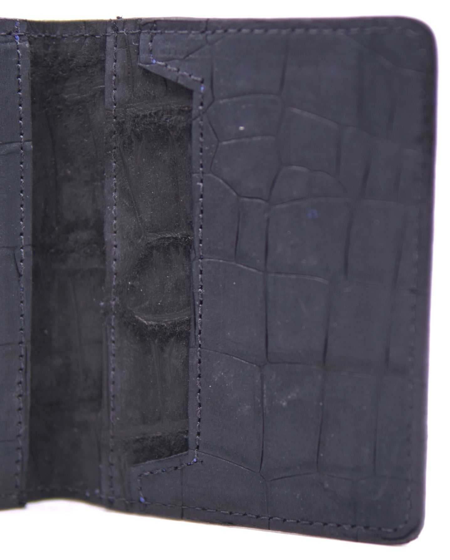 Genuine Suede Alligator Card Holder image 2