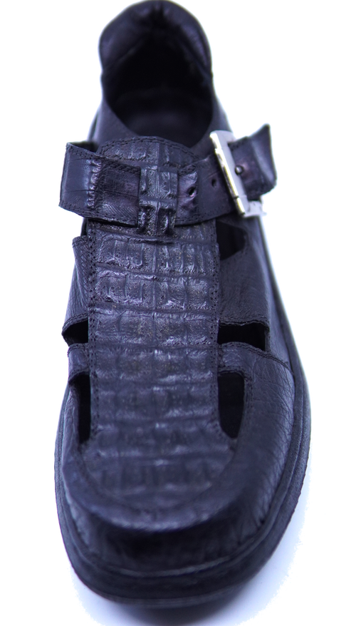 Black Croc & Ost Sandals US 7 image 1