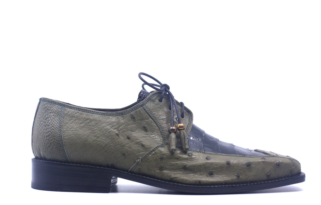 Olive Ostrich and Croc US Men's 9.5 image 0