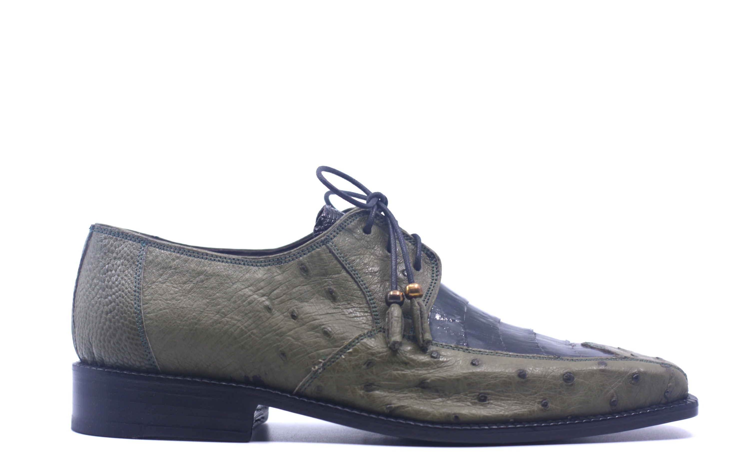 Olive Ostrich and Croc US Men's 9.5 image 0