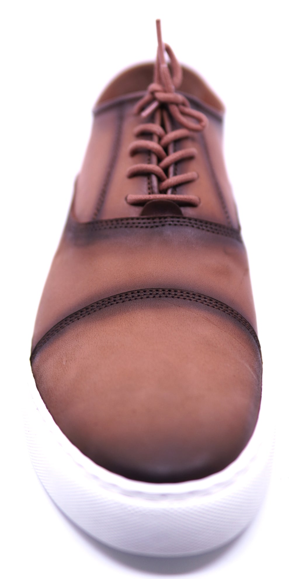 Full Cognac Leather Sneaker image 3