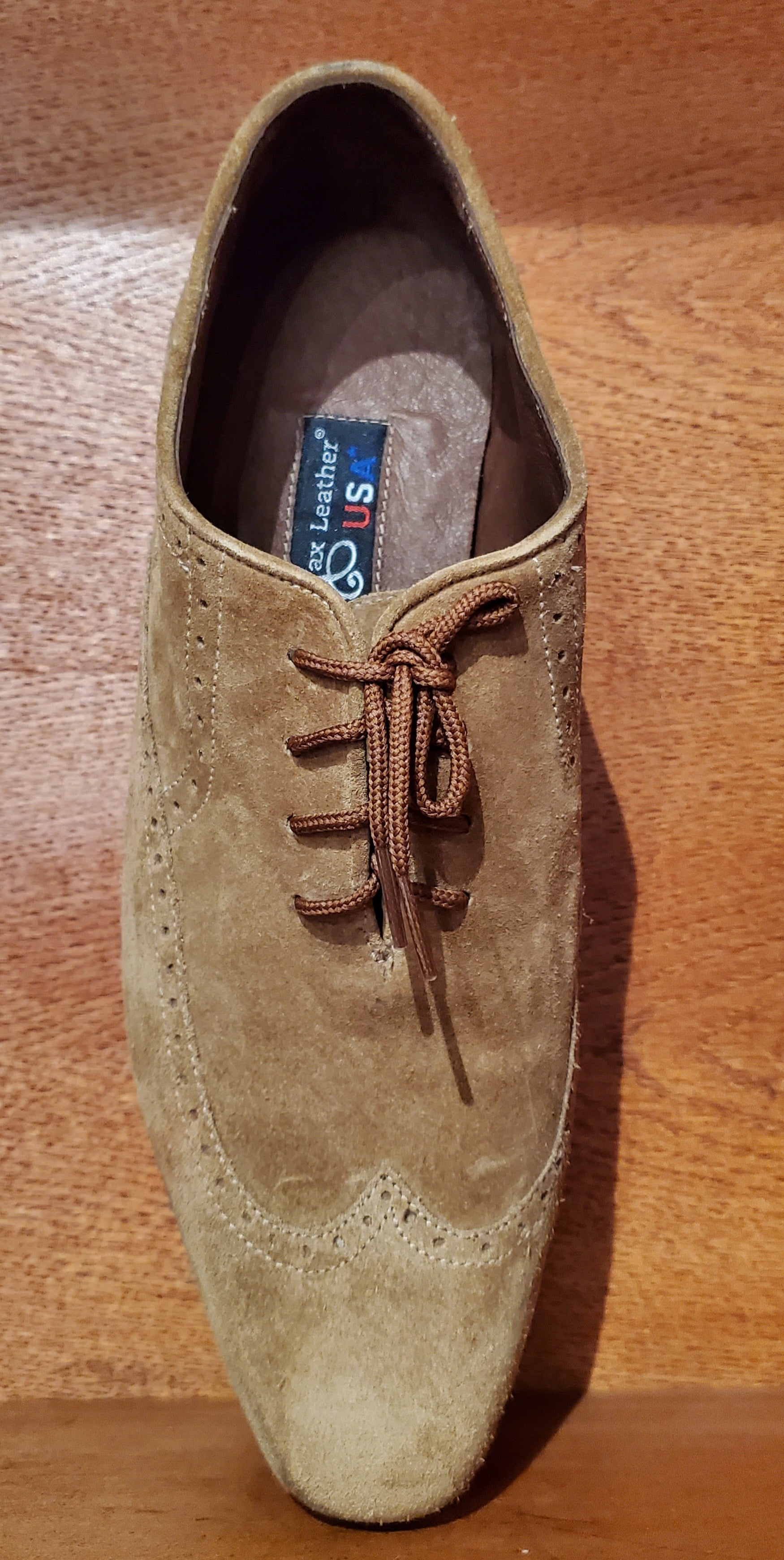 Suede Wingtip Dress Shoe US Men's 10 image 2