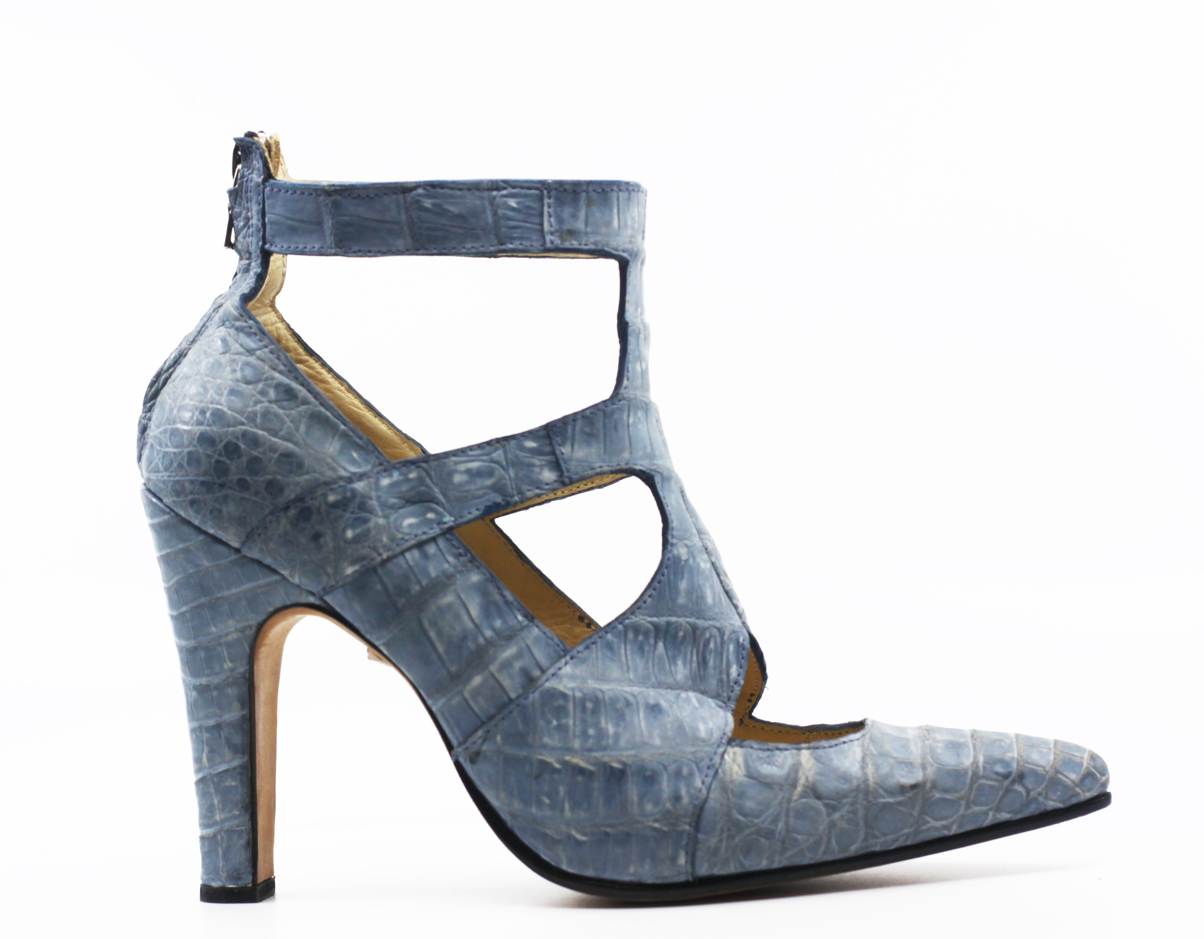 Suede Crocodile Heel Women's 8.5 image 0