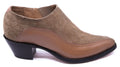 Suede & Leather Ankle Boot Heel image 0