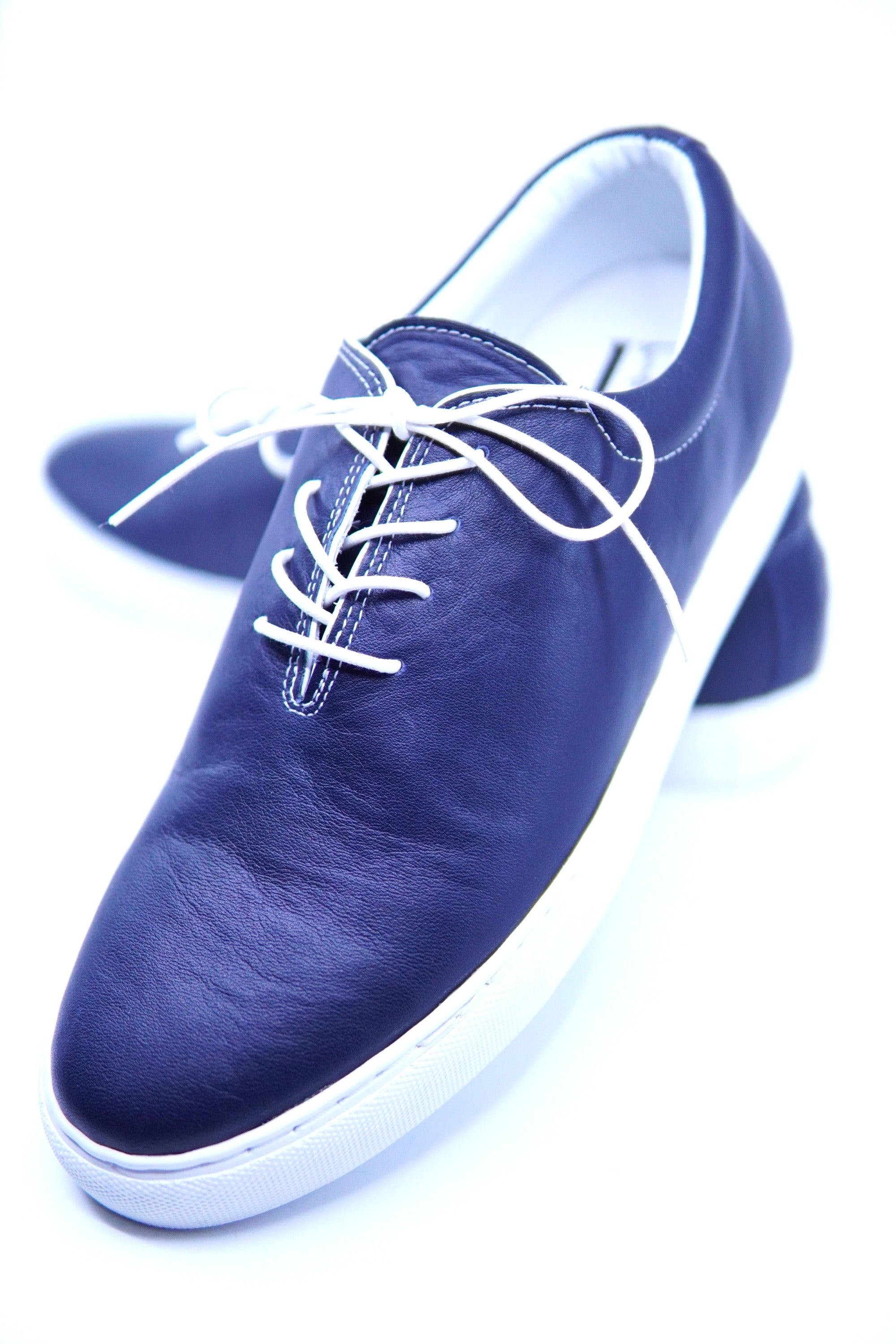 One Piece Navy Leather Sneaker US Men’s 10 image 3