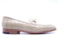 Beige Caiman Belly Loafers US 10 image 0