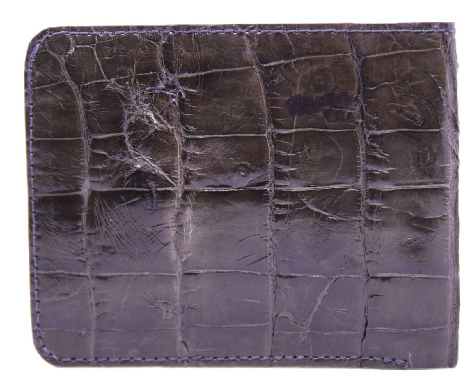 Genuine Glossy Brown Alligator Wallet image 1