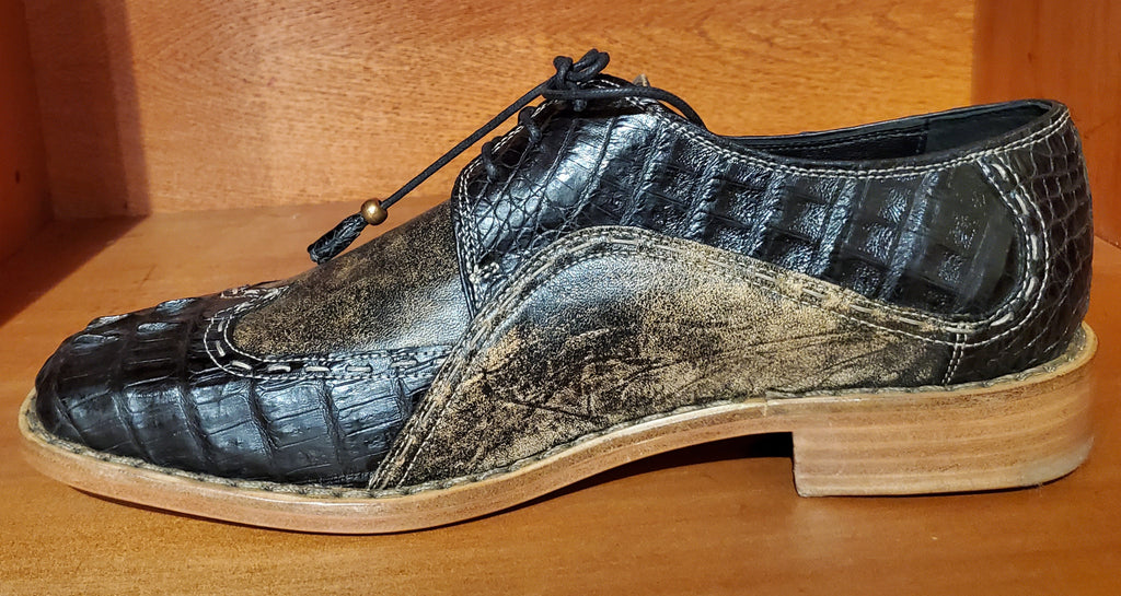 Crocodile & Leather Dress Shoe US Men's 11.5 image 1