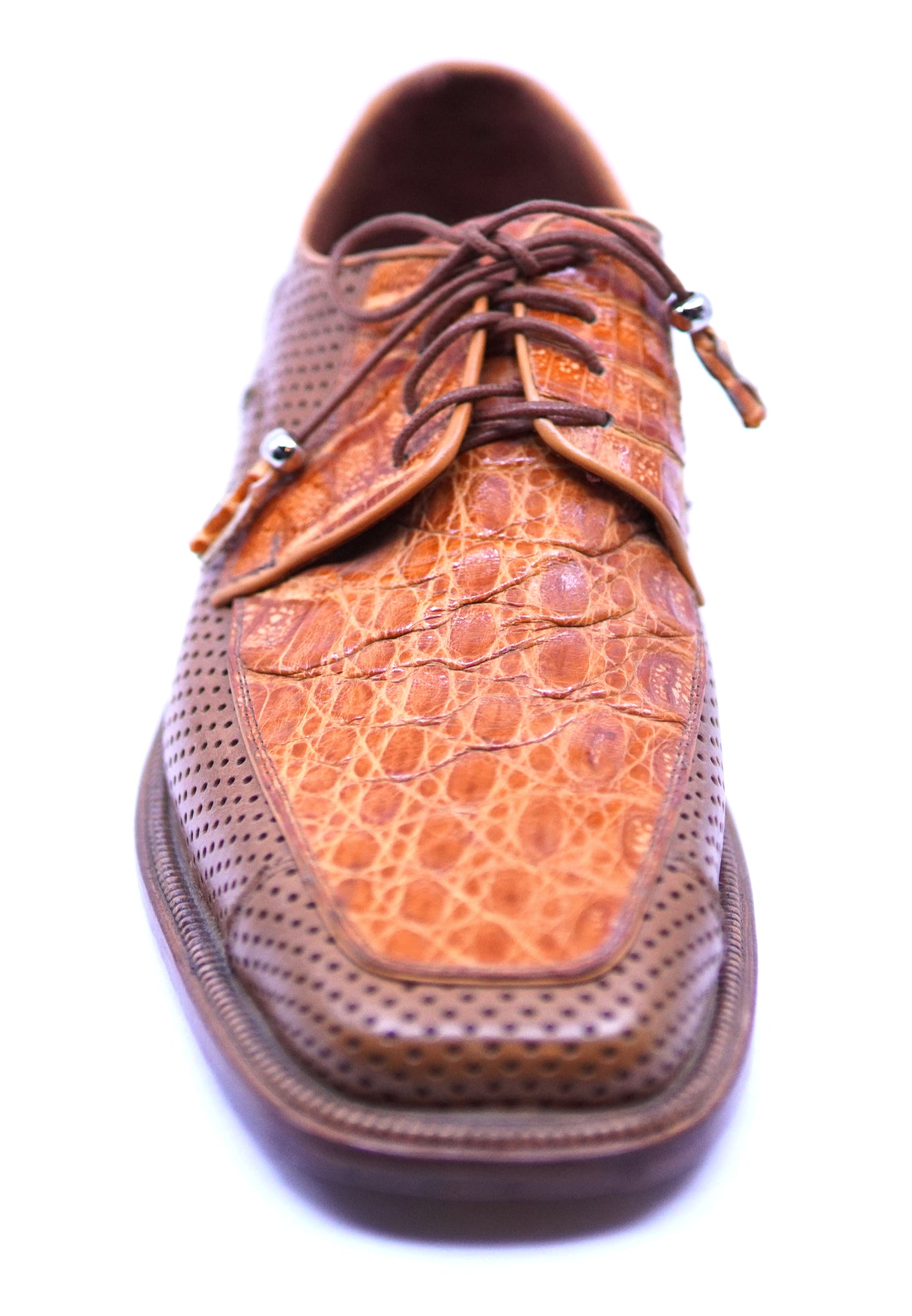 Crocodile Belly & Perforated Leather Dress Shoe image 3