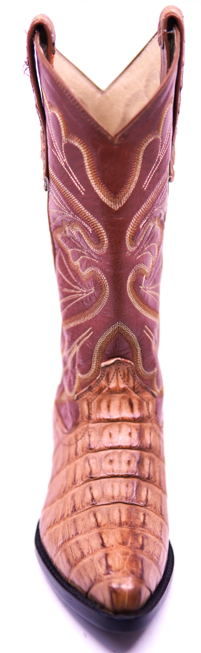 Cognac Crocodile Tail Cowboy Boots image 3