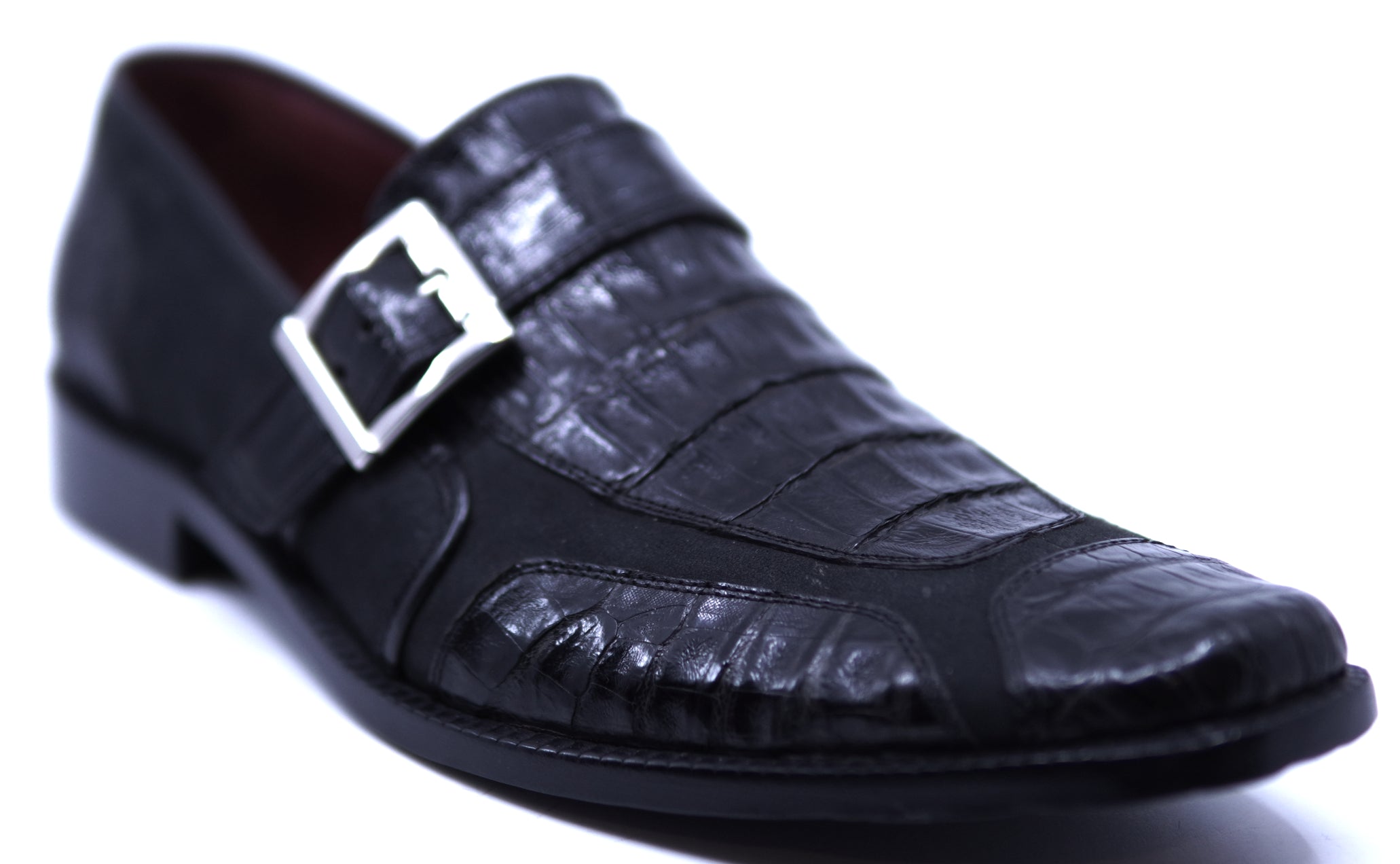 Genuine Crocodile & Lamb Leather Loafer Dress Shoe image 2