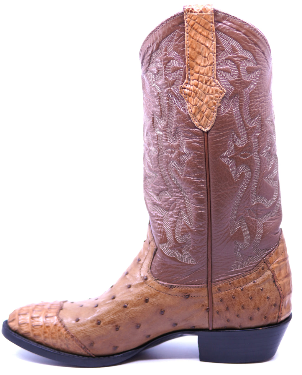 Genuine Ostrich & Caiman Cowboy Boots image 1