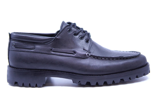 Black Leather Boat Shoe US 10.5 image 0