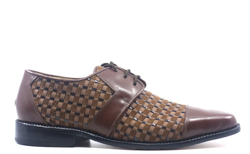 Brown Leather and Suede Dress Shoes US 10 image 0