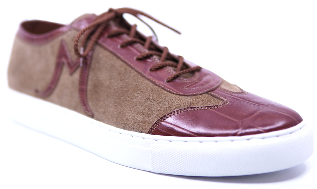 Genuine Alligator & Suede Sneakers image 2