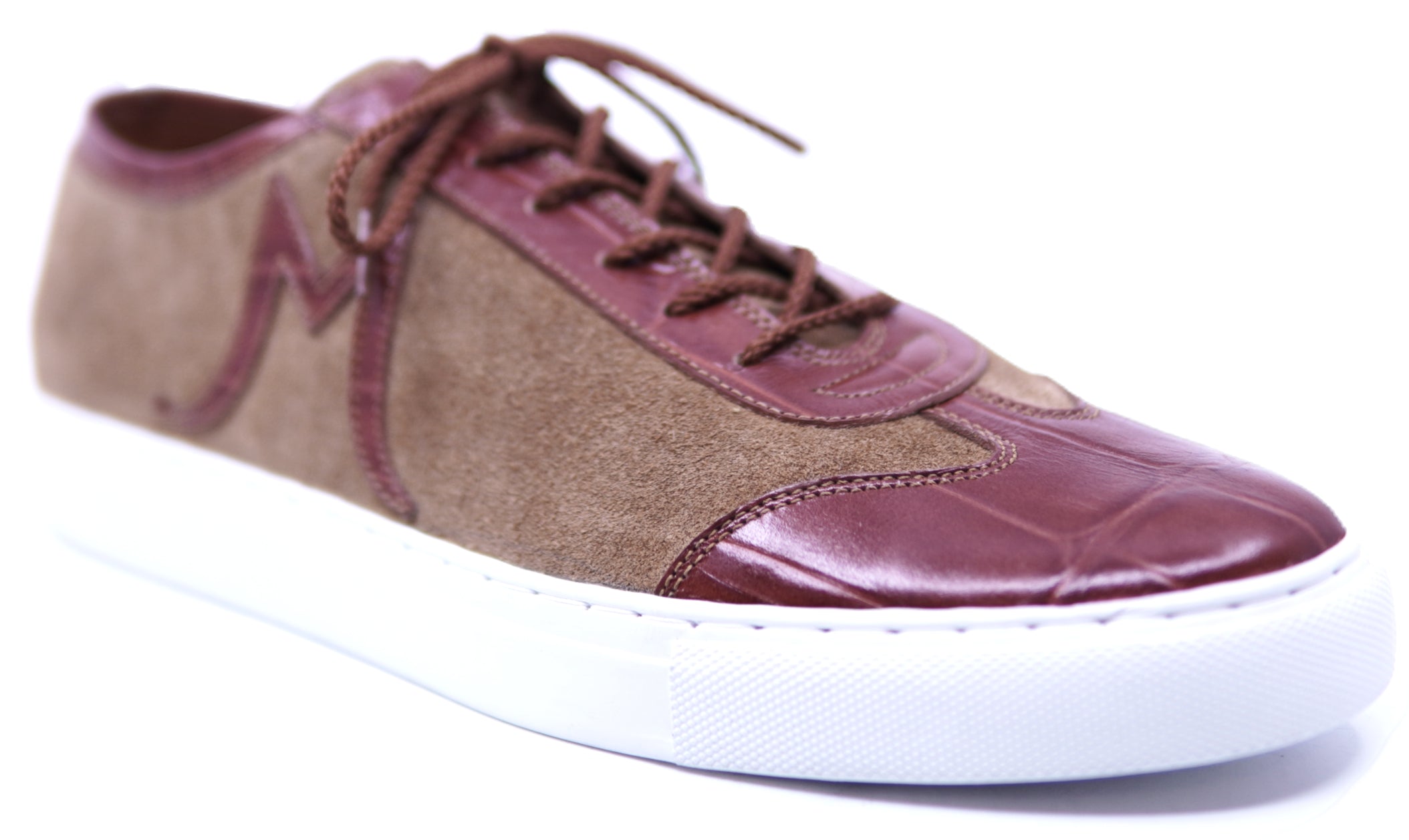 Genuine Alligator & Suede Sneakers image 2