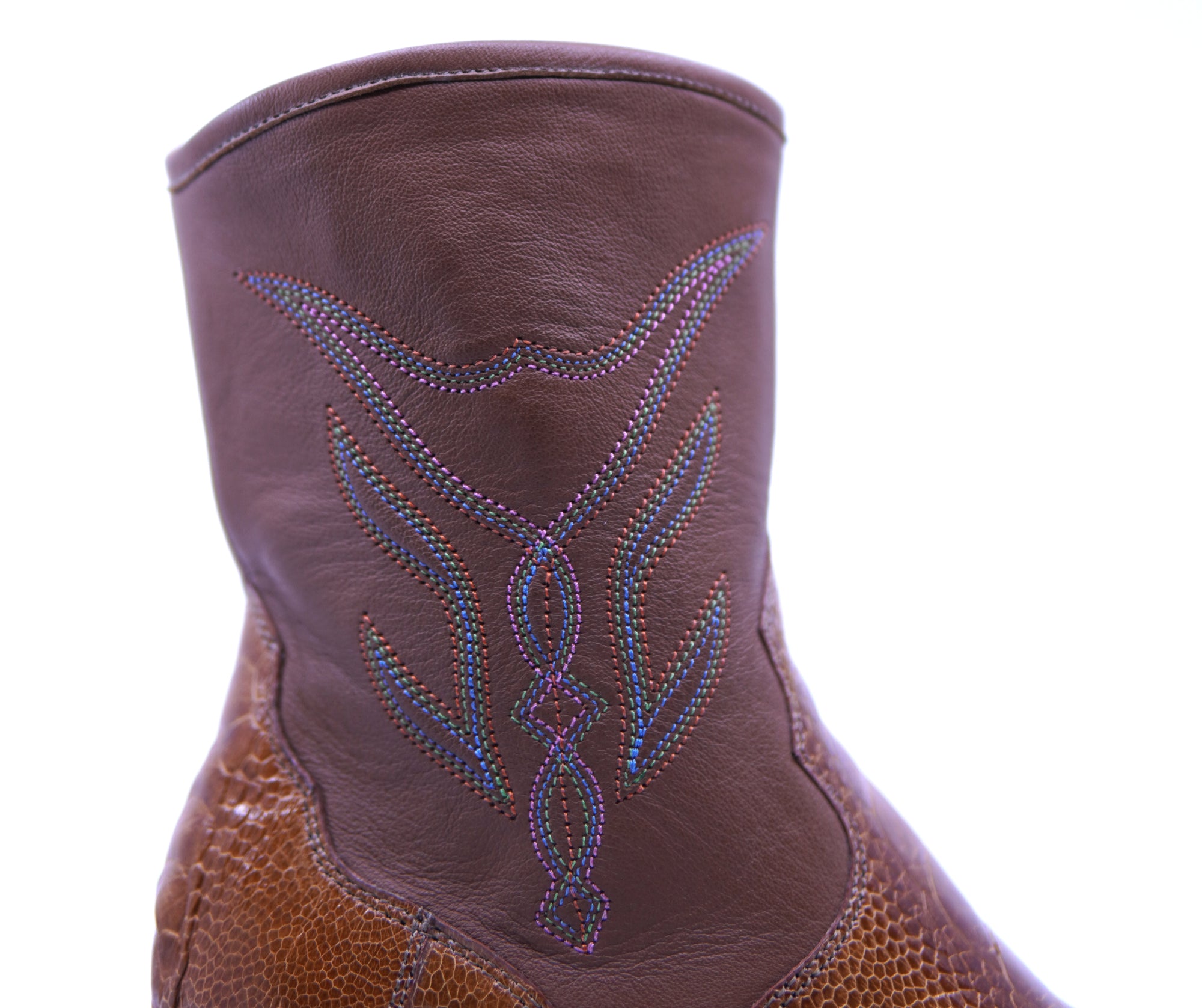 Genuine Ostrich Leg Botin 8.5-US Womens image 2