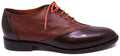 Full Cognac & Dark Brown Leather Dress Shoe image 0