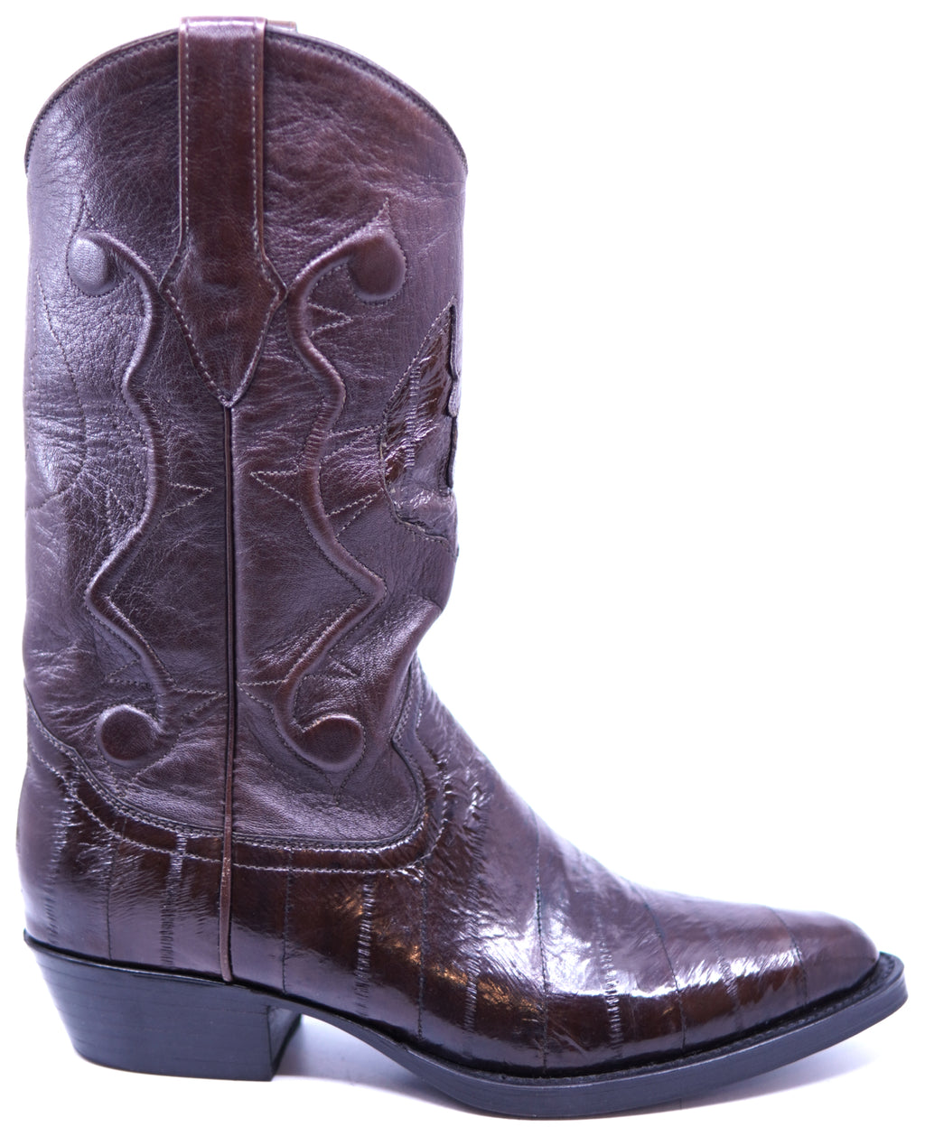Genuine Burgundy Eel Cowboy Boots image 0