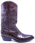 Genuine Burgundy Eel Cowboy Boots image 0