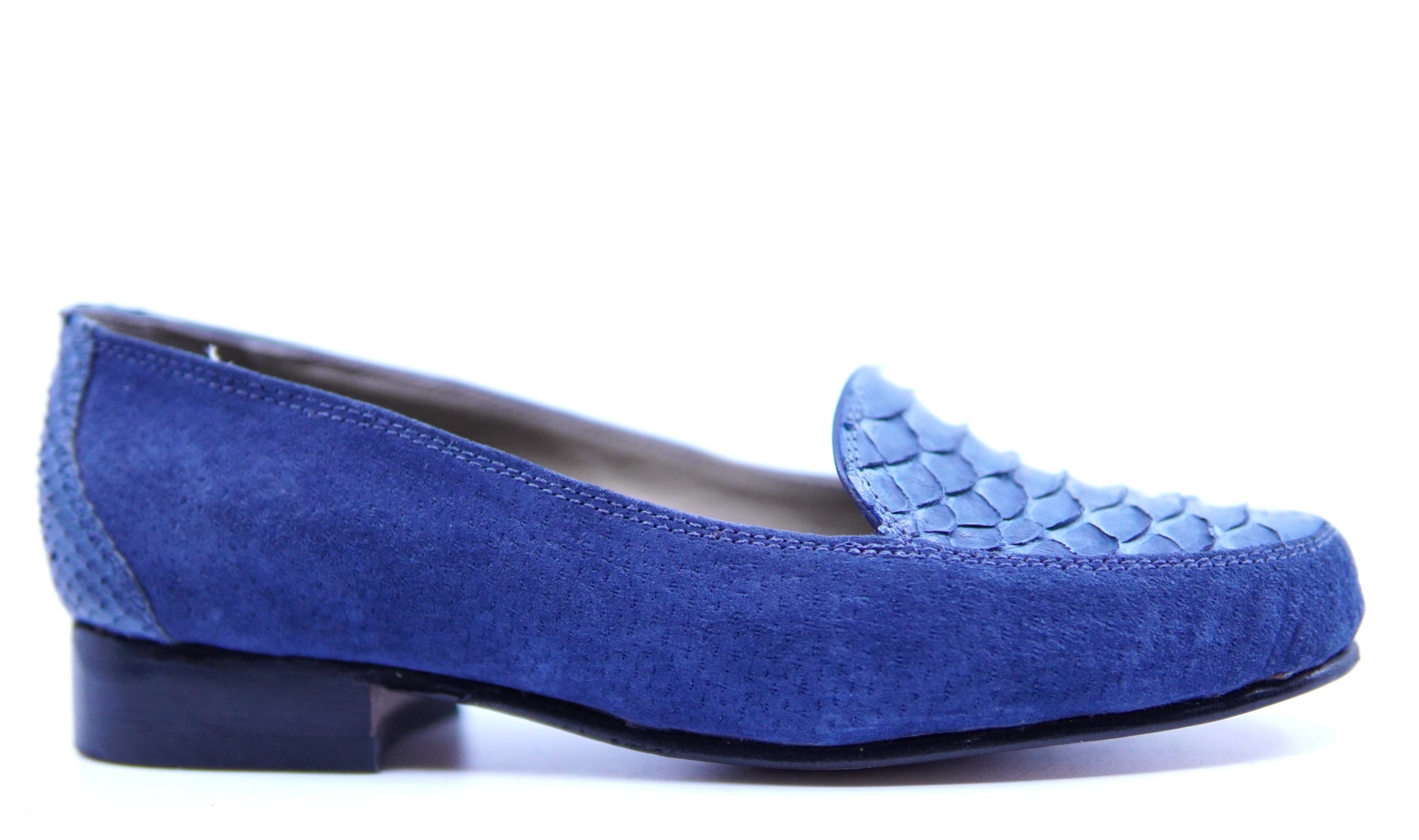Robin Suede and Snake Leather Loafers IN STOCK image 0