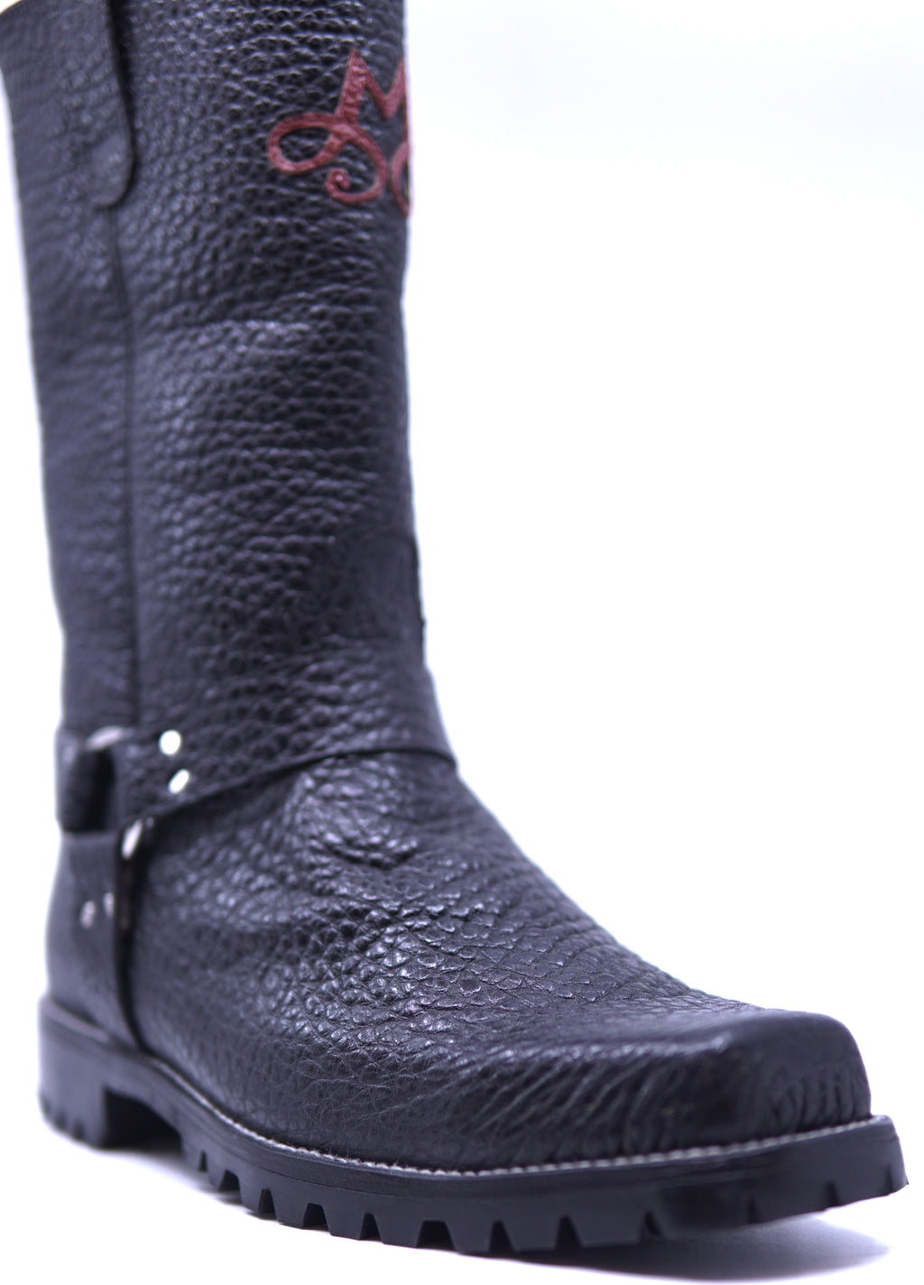 Genuine Buffalo Textured Motorcycle Boots image 2