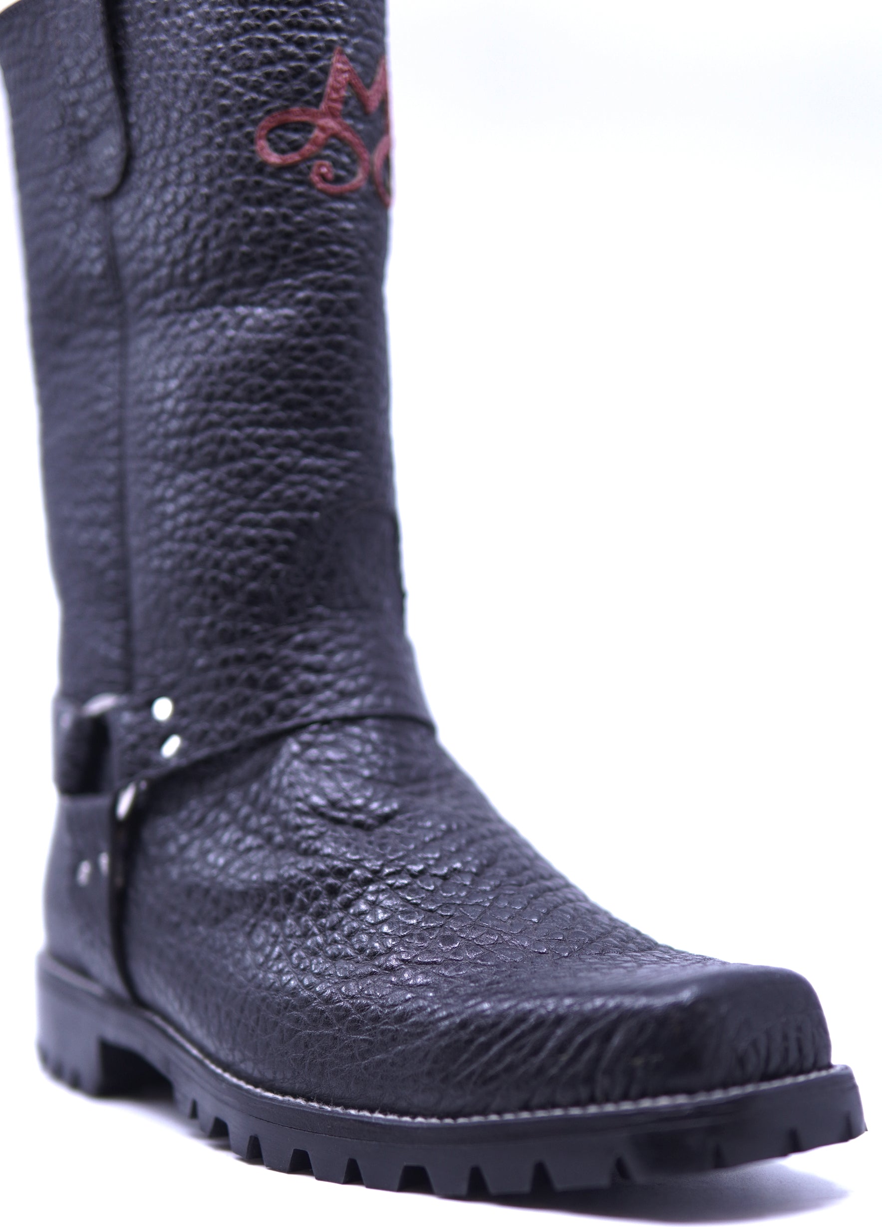 Genuine Buffalo Textured Motorcycle Boots image 2