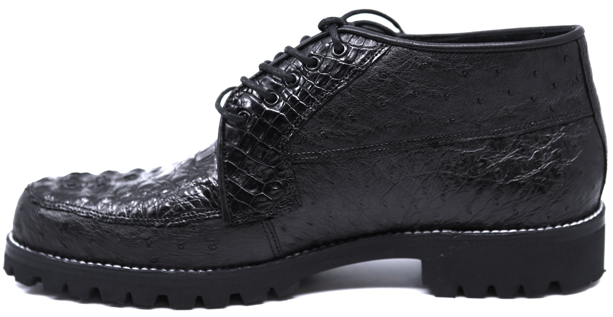 HB Caiman & Ostrich Ankle Boot 8D image 1