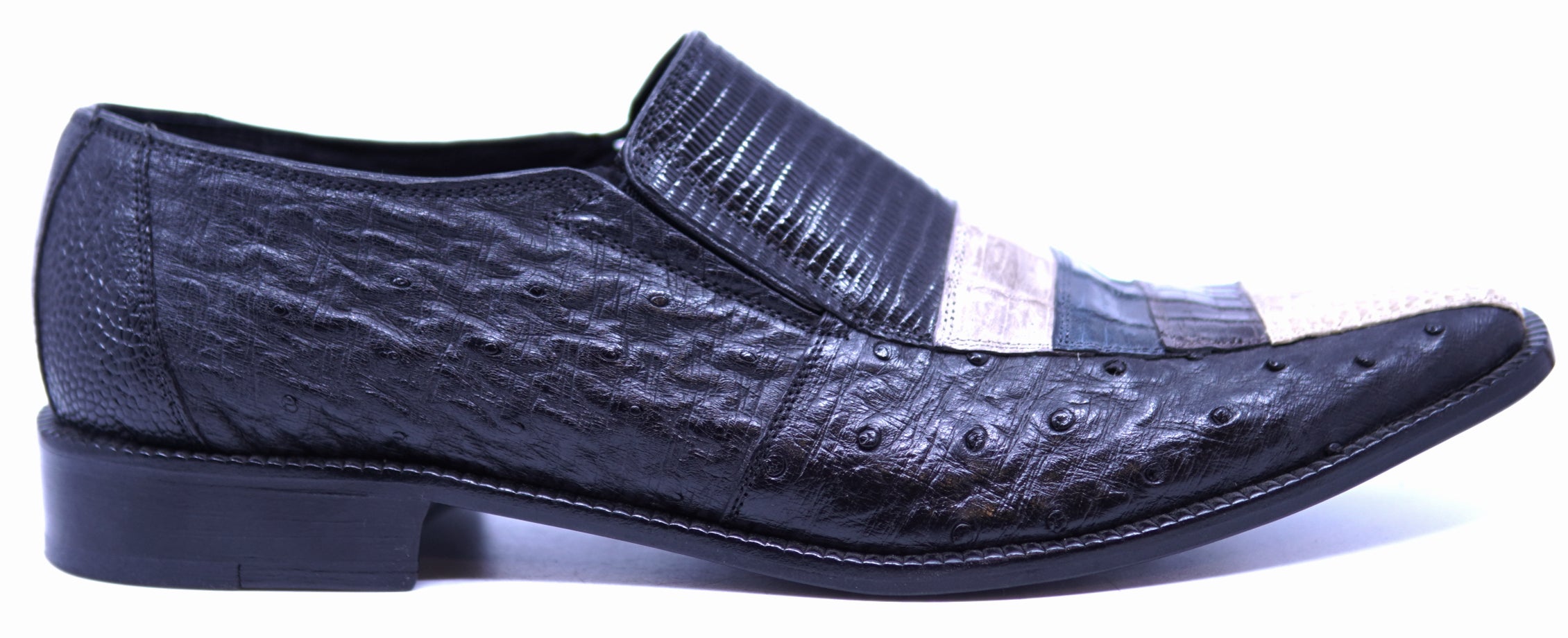 Genuine Ostrich, Lizard & Alligator Loafer Dress Shoe image 0