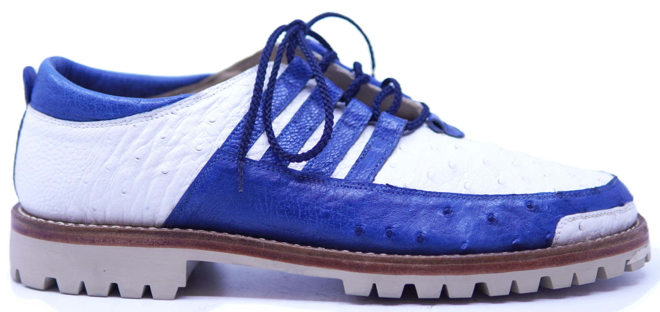 Full Ostrich Royal Blue & White Rubber Outsole image 0