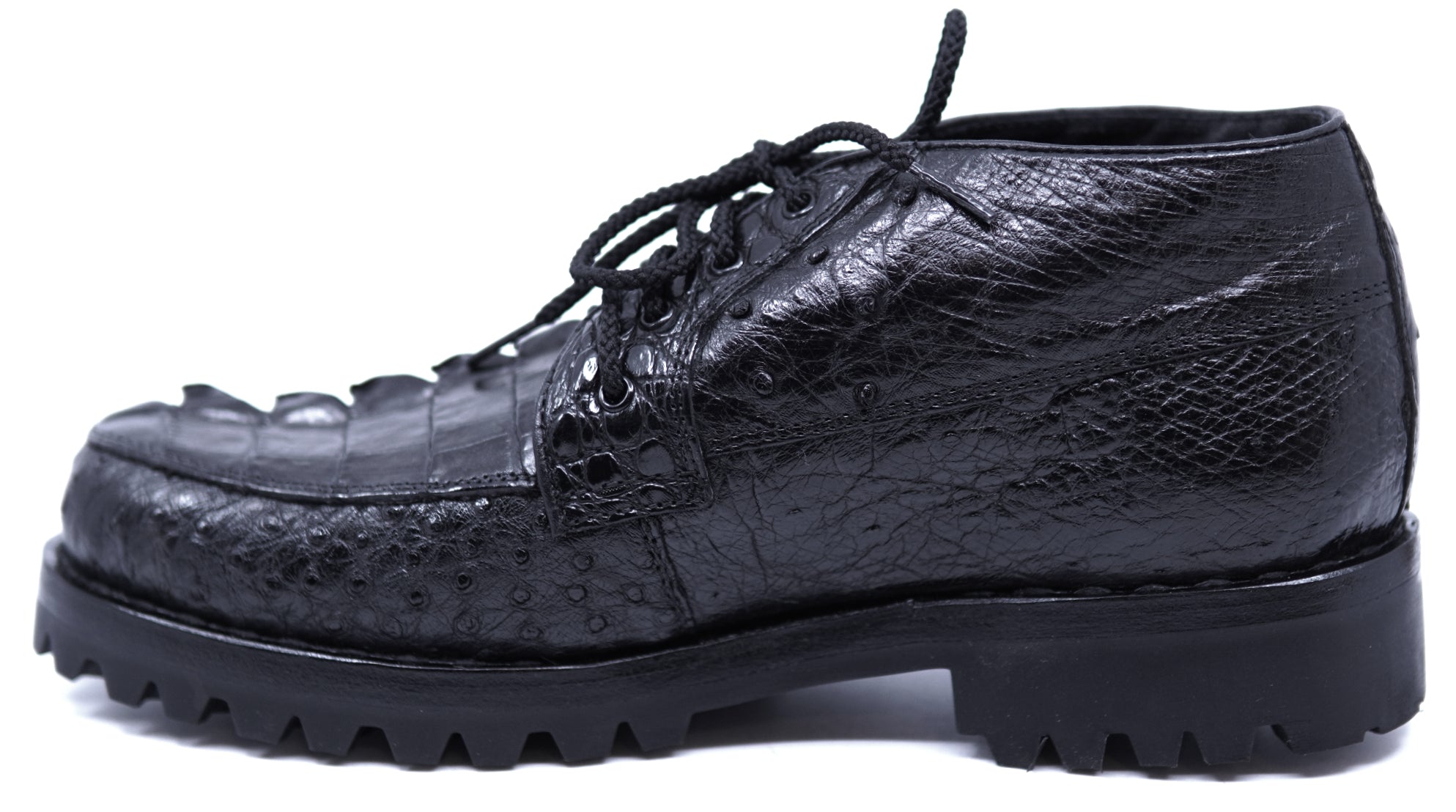 Genuine Ostrich & Caiman Tail 8D's Ankle Boots image 1