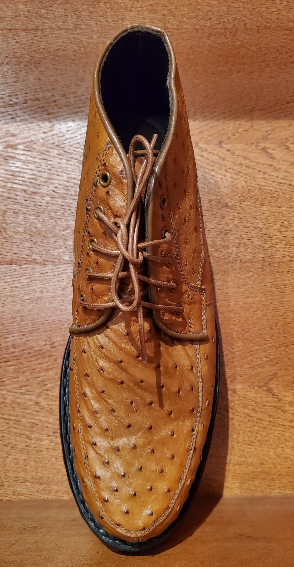 Tan Ostrich 8D US Men's 10.5 image 2