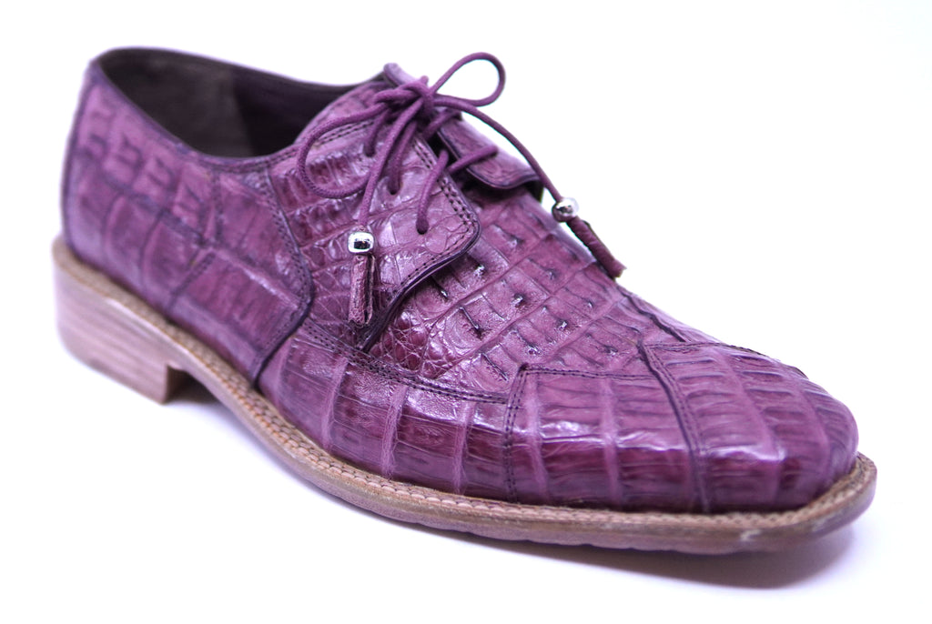 Full Caiman Burgundy Dress Shoes image 1