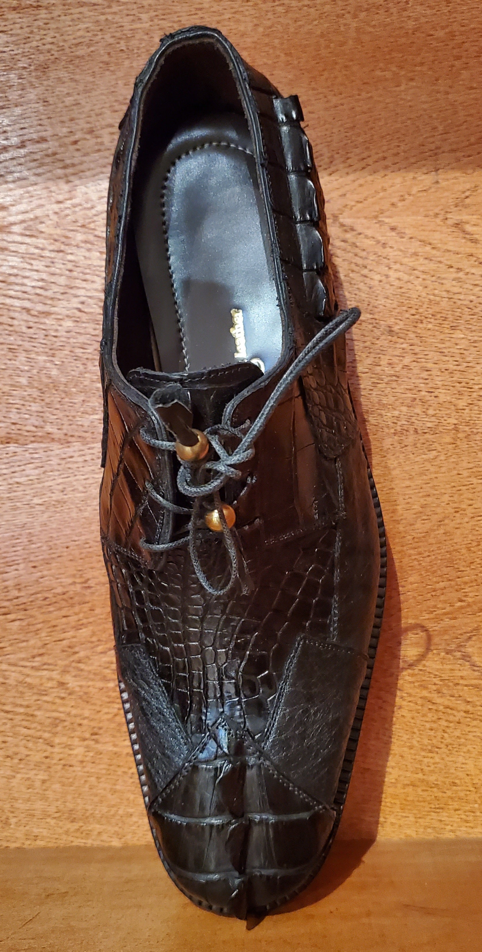Crocodile Tail and Ostrich Dress Shoe US Men's 11.5 image 2
