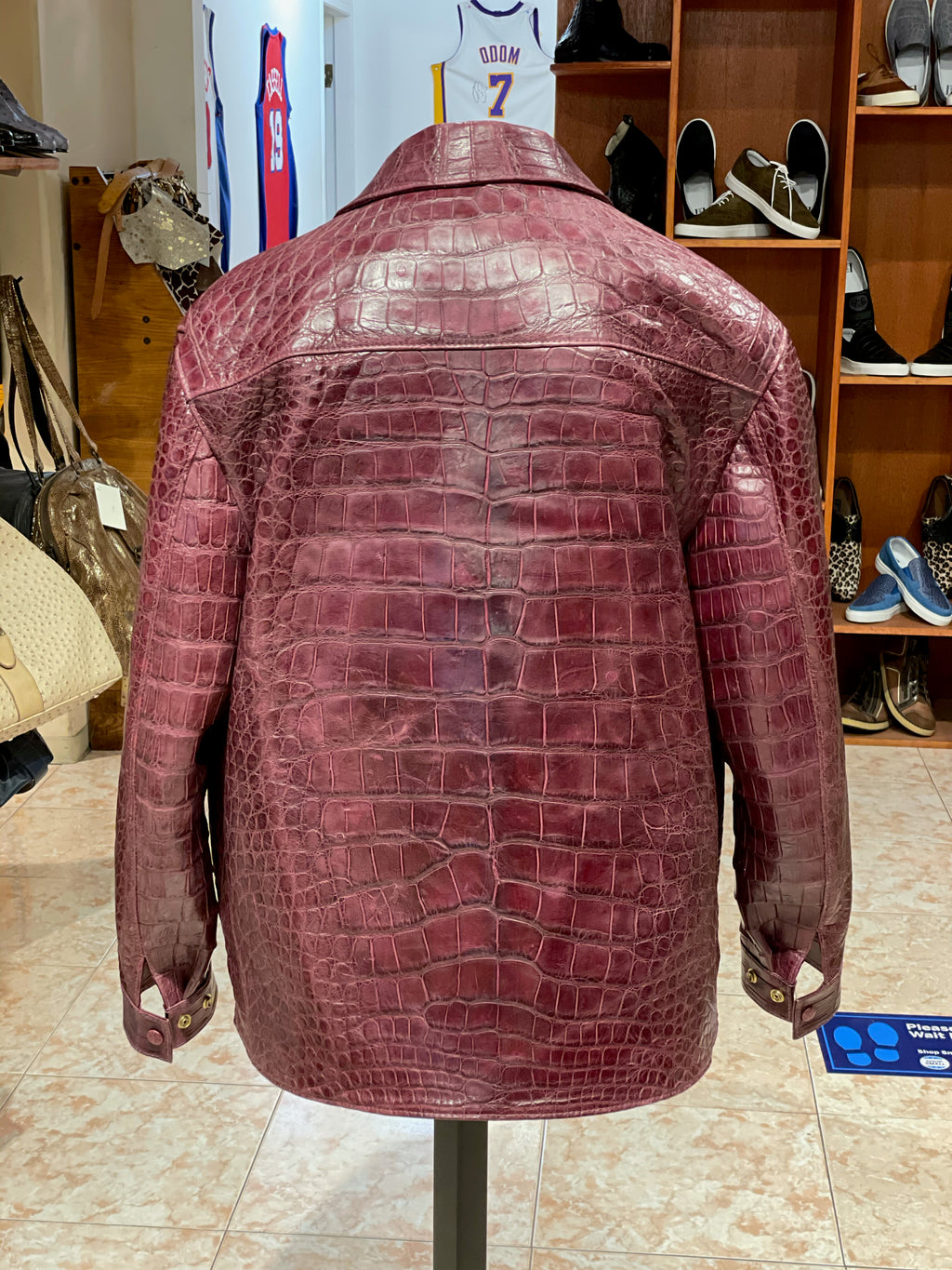 Full Genuine Alligator Belly Jacket US XXL image 1