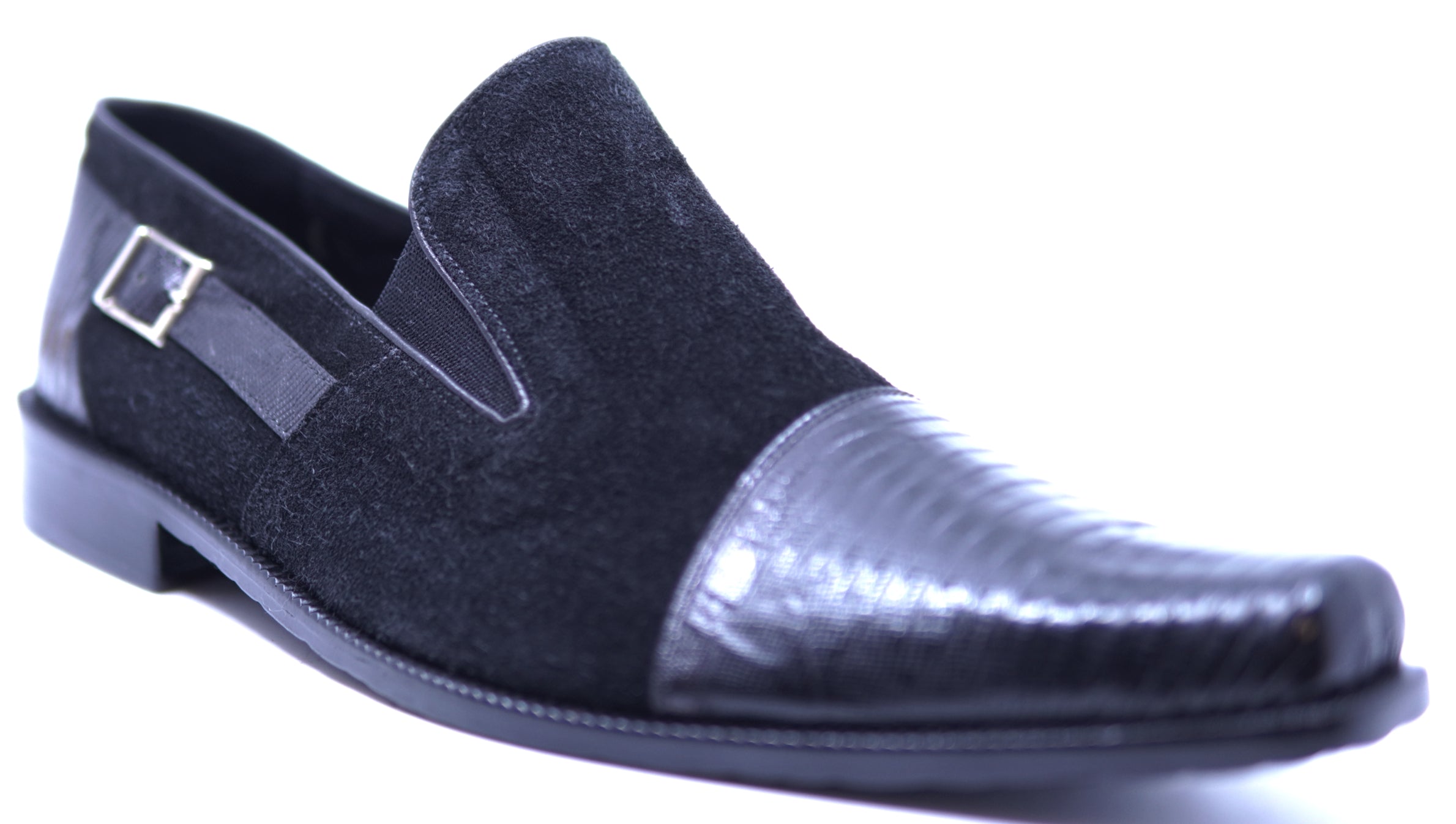 Genuine Lizard & Suede Loafer Dress Shoe 12-US Men's image 2