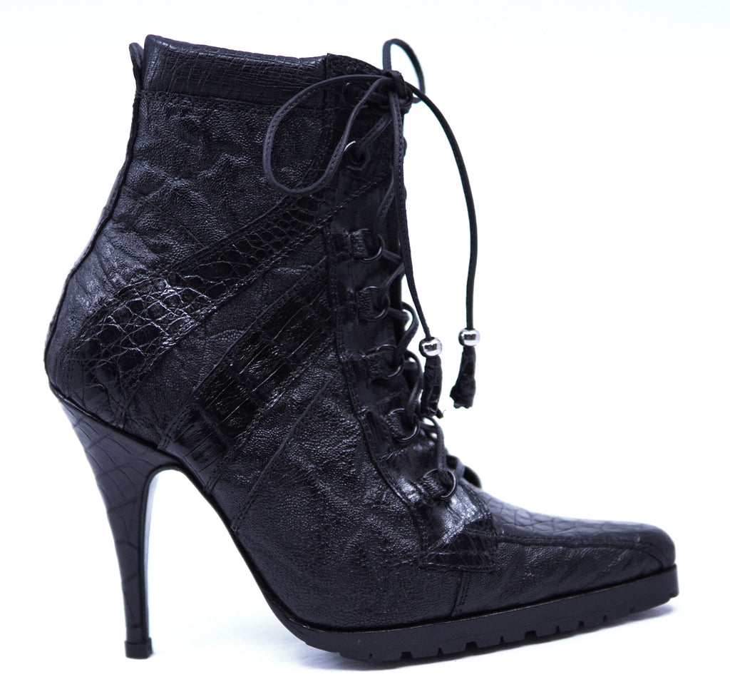 Crocodile and Elephant Textured Heel image 0